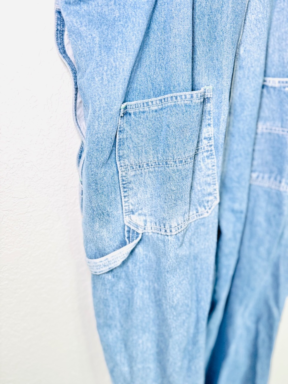 Vintage 90s OshKosh B’Gosh Denim Overalls Mens 40x30.5 Bib GorpCore Costume USA - Picture 8 of 12